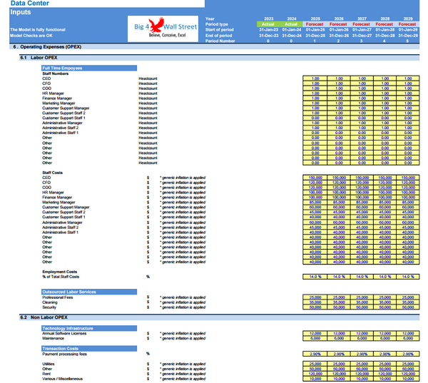 Data Center Financial Model (10+ Yrs. DCF and Valuation)