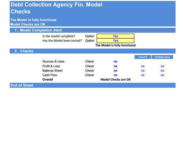 Debt Collection Agency Financial Model (5 Yrs. DCF and Valuation)