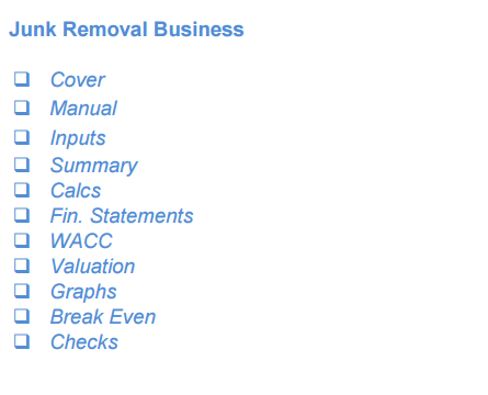 Junk Removal Services - Financial Model (10+ Yrs. DCF and Valuation)