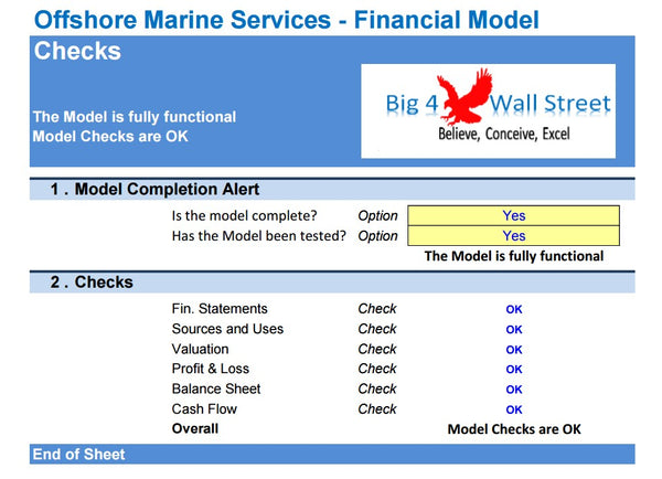 Offshore Marine Services Financial Model (10+ Yrs. DCF and Valuation)