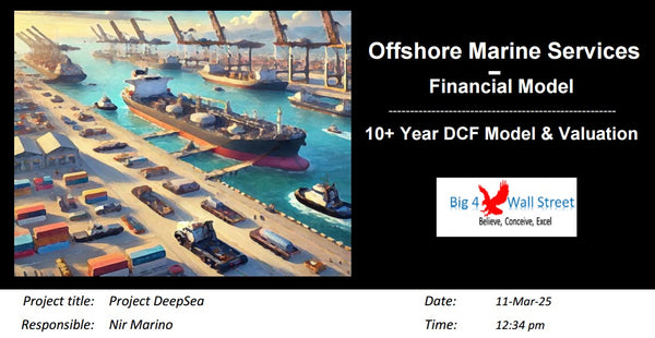 Offshore Marine Services Financial Model (10+ Yrs. DCF and Valuation)